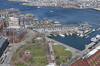 Aerial View of Christopher Columbus Waterfront Park. Christopher Columbus Park, Boston, P1000076.JPG