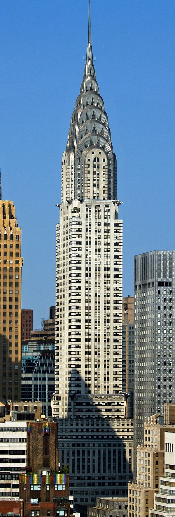 The Chrysler Building was the first skyscraper with a spire in the world.