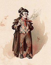 The Artful Dodger from Oliver Twist. His dialect is rooted in Cockney English.