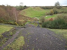 Former colliery coal tip, located in Waterside valley Coal tip in Waterside valley - geograph.org.uk - 1601834.jpg