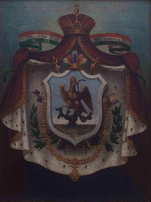 Coat of arms of the First Mexican Empire.