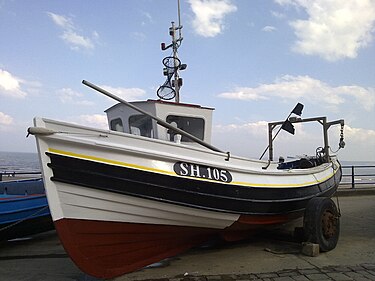 Coble on Filey Coble Landing Coble SH105 1 (Nigel Coates).jpg