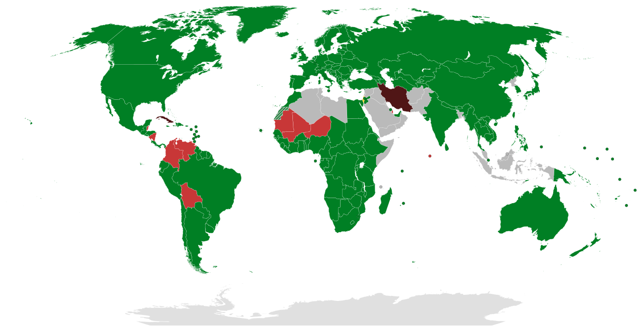 Izetbegović: Bojim se da bi ovo mogao biti kraj Palestine 1280px-Countries_recognizing_Israel.svg