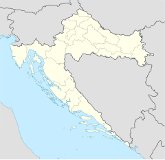 Beli Manastir na karti Hrvatska