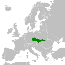 جمهوری چکسلواکی در سال ۱۹۳۸.