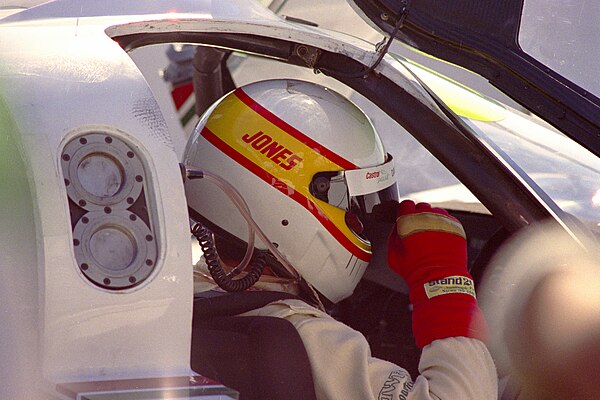 Davy Jones in the XJR-10, 1990, Del Mar