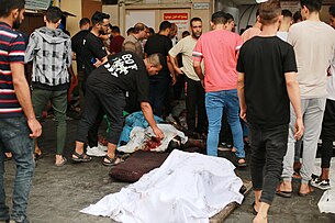 Injured people after an airstrike, Indonesia Hospital Damage in Gaza Strip during the October 2023 - 20.jpg