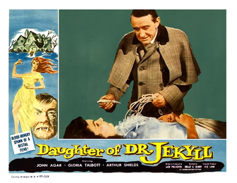 Colorized lobby card featuring Gloria Talbott and Arthur Shields DaughterJekyll.png