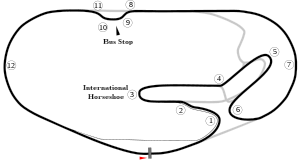 Layout of the Daytona International Speedway Road Course