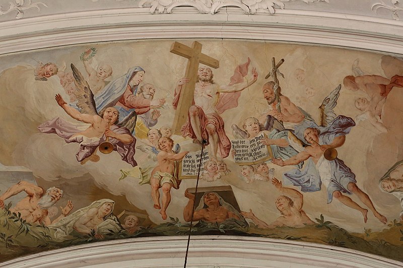 File:Deckenfresko Pfarrkirche Heilig Kreuz Going am Wilden Kaiser-3.jpg