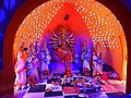 Decoration and Idol at 2017 Saptami Behala area Durga Puja 14