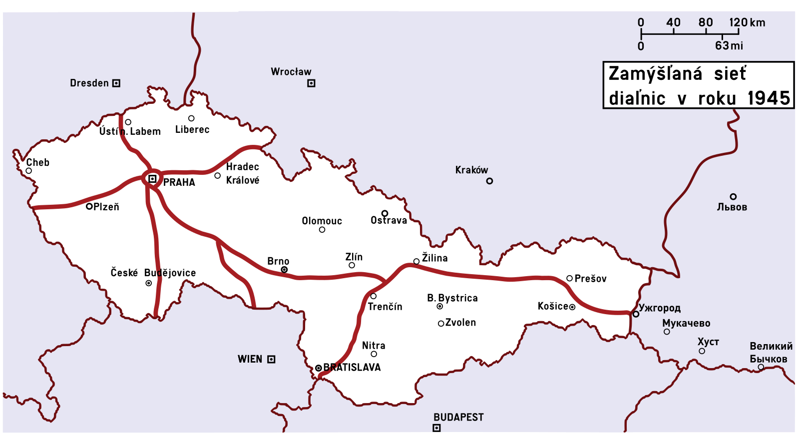 Карта чехословакии 1945 года на русском