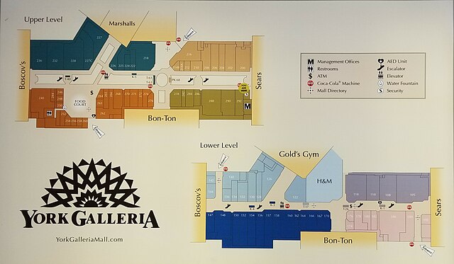 galleria mall map