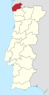 Distrikt Viana do Castelo in Portugal.svg