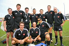 Dubai 7's 2006 - Stefan Czerpak BHF Team. Skinstad is in the back row, 2nd from the left Dubai 7's Stefan BHF team 2006.jpg
