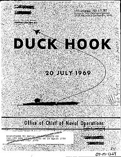 Duck Hook 1969 operation Nixon had threatened to unleash against North Vietnam during the Vietnam War involving Nuclear Weapons.