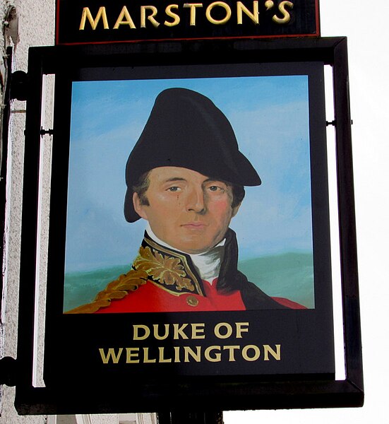 File:Duke of Wellington name sign, Ruabon - geograph.org.uk - 4843202.jpg