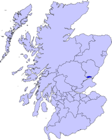 Much of the Barony of Craigie lies within Dundee in Scotland. Dundee council.PNG