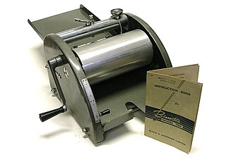 <span class="mw-page-title-main">Spirit duplicator</span> Low-cost printing technology common in the 20th century