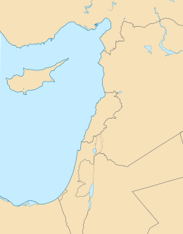 アレクサンドレッタの戦いの位置（地中海東海岸内）