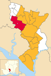 Map of the results Eastleigh wards 2007.svg