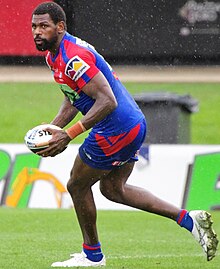 Lee playing for Newcastle in 2022 Edrick Lee Newcastle.jpg