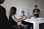 English: EduWiki Conference 2014 in Belgrade, Serbia. Learning Day (March 23) in Wikimedia Serbia office.