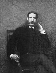 Portrét Edwarda H. Coatese.  Robert Vonnoh, 1893, olej na plátně, 50 × 40 palců (128 × 103 cm), Pensylvánská akademie výtvarných umění