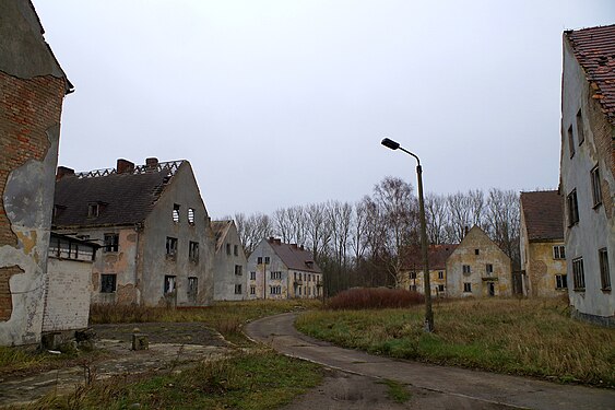Ehemalige Wohnsiedlung auf der Halbinsel Wustrow