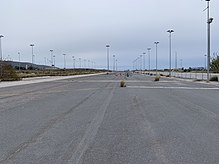View of the abandoned runway in November 2018 Ellinikon Airport Runway - Nov 2018.jpg