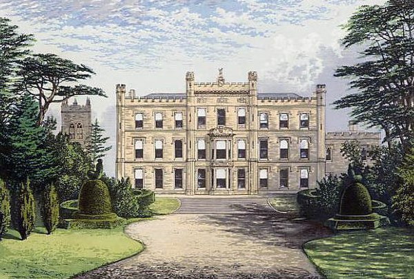 Family home in Elvaston, Derbyshire, late 19th century