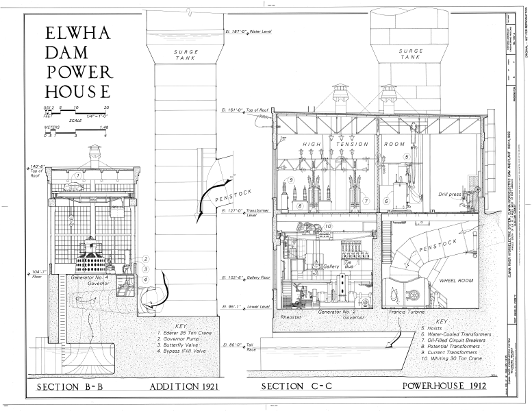 File:Elwha River Hydroelectric System, Elwha Hydroelectric Dam and Plant, Port Angeles, Clallam County, WA HAER WASH,5-POAN.V,3A- (sheet 6 of 7).png