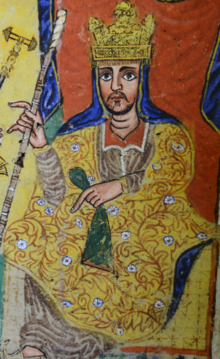 King Ezana after converting to christianity. Ezana of Axum.png