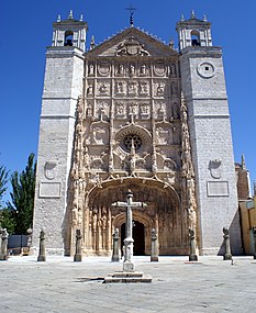 Fachada de la Iglesia de San Pablo de Valladolid.