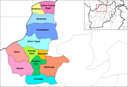 Districts de la province de Faryab