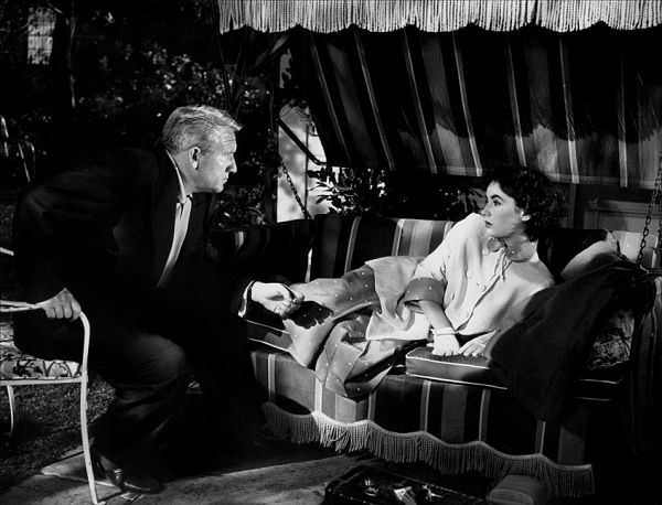 Spencer Tracy and Elizabeth Taylor