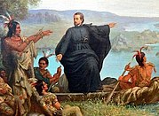 Father marquette preaching