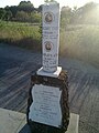Pierre commémorative à Soragna pour deux partisans italiens tués en 1944.