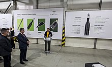 President of Ukraine Petro Poroshenko at the opening of a Ukrainian branch. Firefly Aerospace Ukraine.jpg