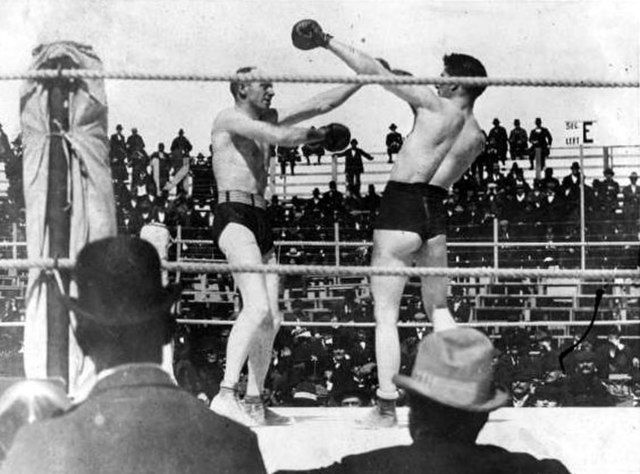 The 1897 boxing match vs Fitzsimmons