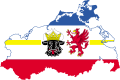 Flag map of Mecklenburg–Vorpommern (inofficial)