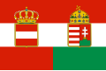 Civil ensign 1869–1918,[8] erroneously seen as the "national flag" of Austria-Hungary in popular culture.[9][better source needed]
