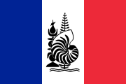 Ranskan trikolori Uuden-Kaledonian symbolilla.