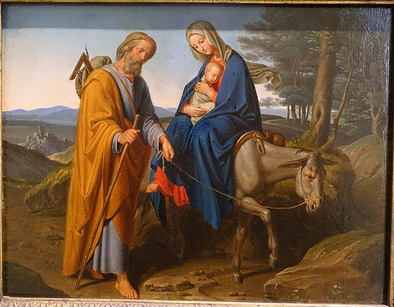 File:Flight into Egypt, by Joseph von Fuhrich, 1834, oil on panel - Germanisches Nationalmuseum - Nuremberg, Germany - DSC03480.jpg