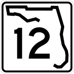 Florida State Road 12 road sign