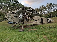 Former Royal Australian Air Force (33 Squadron) Ford 5-AT-C A45-1 displayed at the National Museum and Art Gallery, Port Moresby.jpg