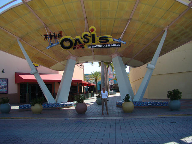 The "Oasis" section of the Sawgrass Mills in Sunrise, Florida on December 5, 2008.