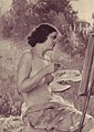 Fr.A.Jelínek - dívka s paletou (1947).JPG