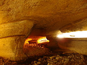 Intérieur de la grotte.