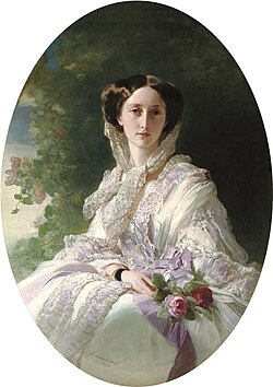 Franz Xaver Winterhalter - Portrait of Queen Olga von Württemberg (1856).jpg